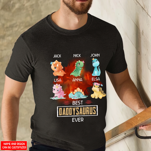 Gift For Daddy Best Daddy Saurus Ever T-Shirt - NT - NN1005222