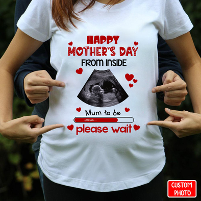 Mum To Be Please Wait Tshirt  - NT - NN2001224