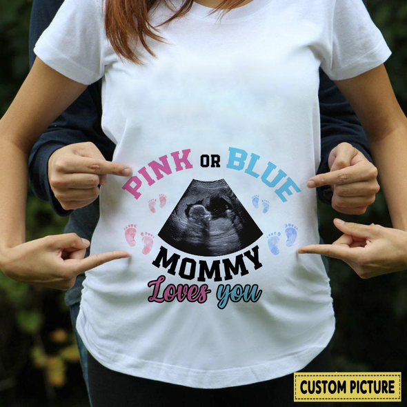 Pink Or Blue Mommy Loves You T-Shirt - NT - NN0312211