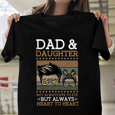 Dad and Daughter heart to heart-nt Classic T-Shirt