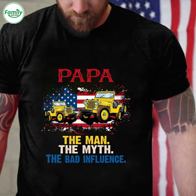 Papa The man The myth The bad influence-nt Classic T-Shirt