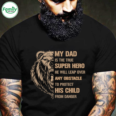 My Dad is the true super hero-nt Premium Fit Mens Tee
