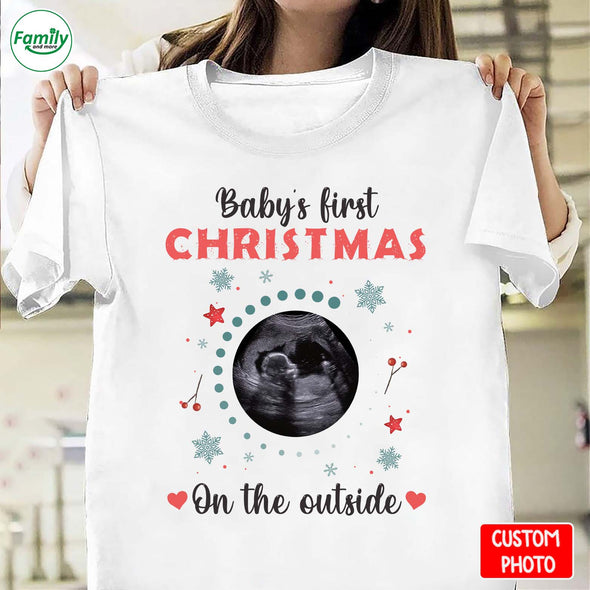 Personalized Gift For Future Mommy Baby's First Christmas T-shirt-NT-HB1211223