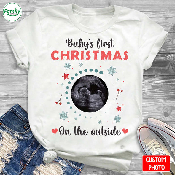 Personalized Gift For Future Mommy Baby's First Christmas T-shirt-NT-HB1211223