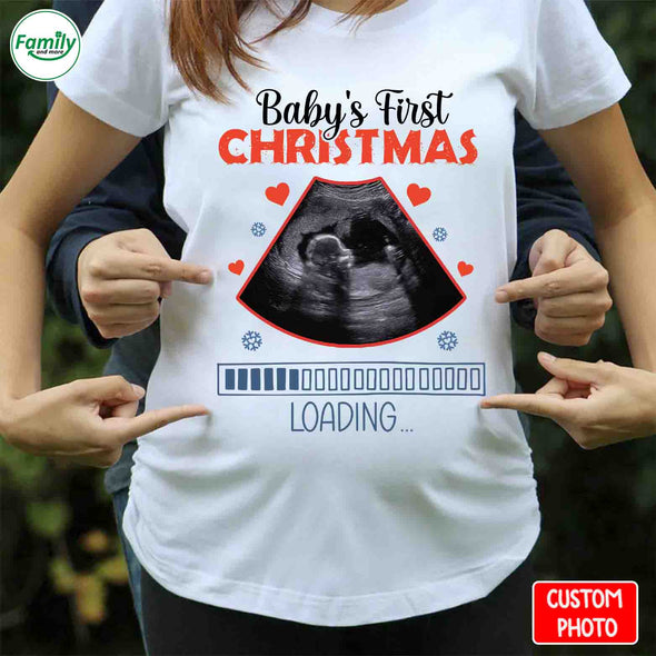 Personalized Gift For Future Mommy Baby First Christmas T-Shirt - NT- HB2410221