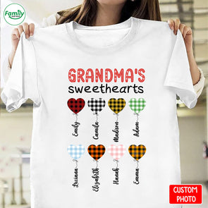Personalized Gift For Grandma Grandma's Sweetheart T-Shirt - NT-HB1510221