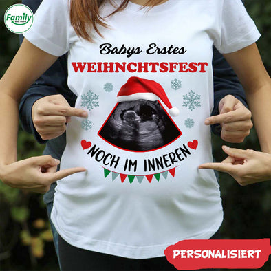 Geschenk für MaMa Babys Erstes Weihnchtsfest Christmas T-Shirt - NT- HB1011222