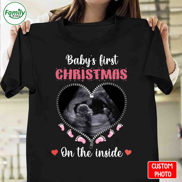 Personalized Gift For Future Mommy Baby's First Christmas T-shirt-NT-HB1411221