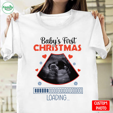 Personalized Gift For Future Mommy Baby First Christmas T-Shirt - NT- HB2410221