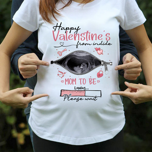 Gift For Future Mommy Happy Valentine's Day On The Inside T-Shirt - NT - NN2112221