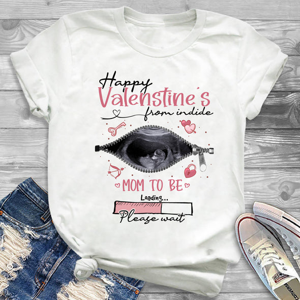 Gift For Future Mommy Happy Valentine's Day On The Inside T-Shirt - NT - NN2112221