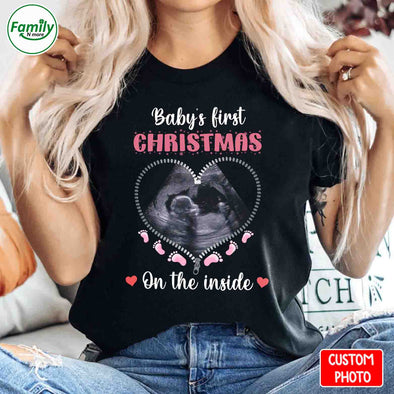 Personalized Gift For Future Mommy Baby's First Christmas T-shirt-NT-HB1411221