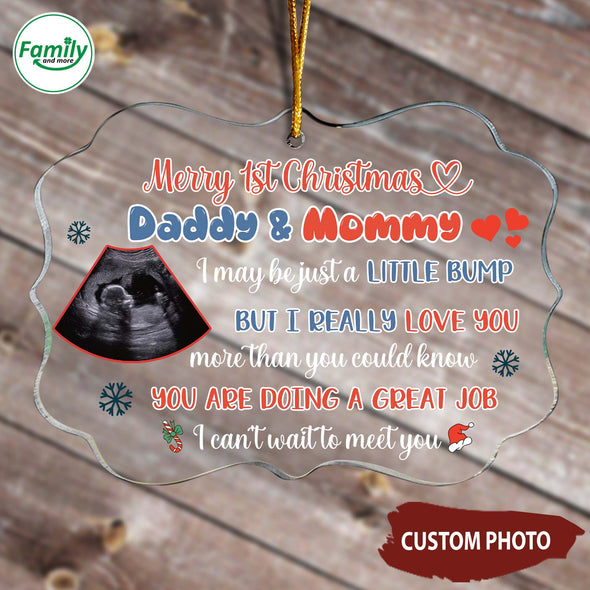 Personalized Gift For Future Daddy And Mommy You Are Doing A Great Job Ornament - NT - HB2410223