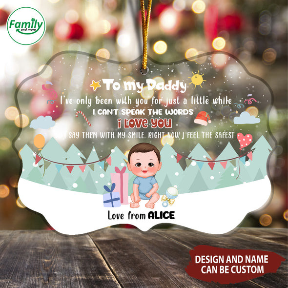 Personalized Gift For Future Mommy & Daddy Right Now I Feel The Safest Ornament-NT-HB1010221