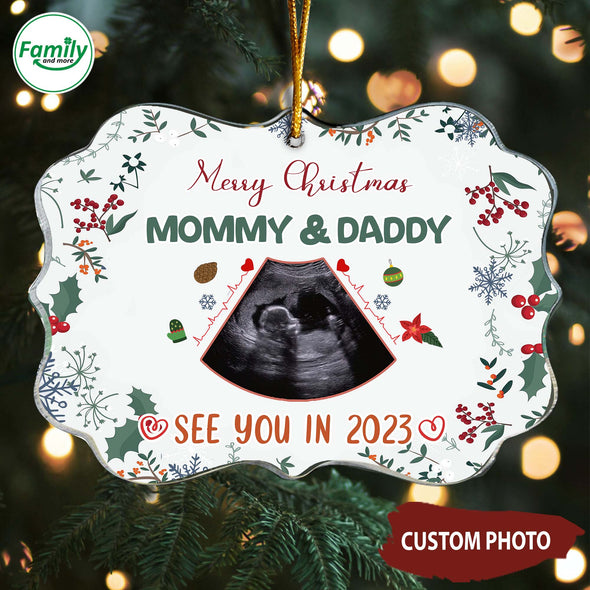 Personalized Gift For Future Mommy & Daddy See You In 2023 Ornament-NT-HB1811225