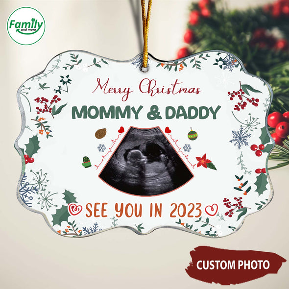 Personalized Gift For Future Mommy & Daddy See You In 2023 Ornament-NT-HB1811225