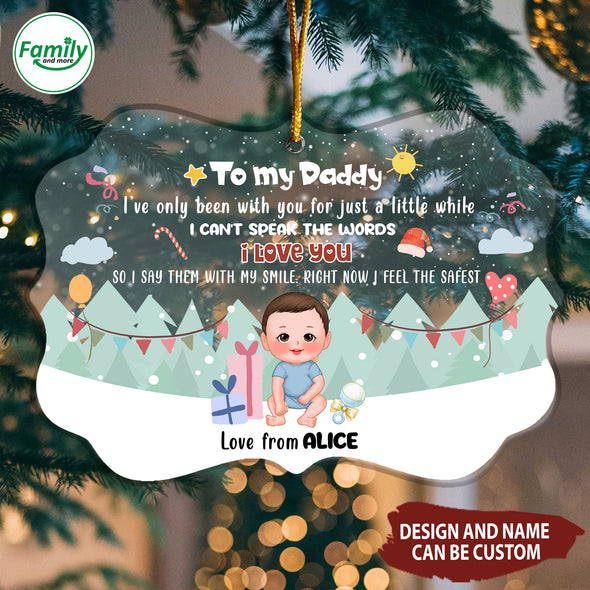 Personalized Gift For Future Mommy & Daddy Right Now I Feel The Safest Ornament-NT-HB1010221