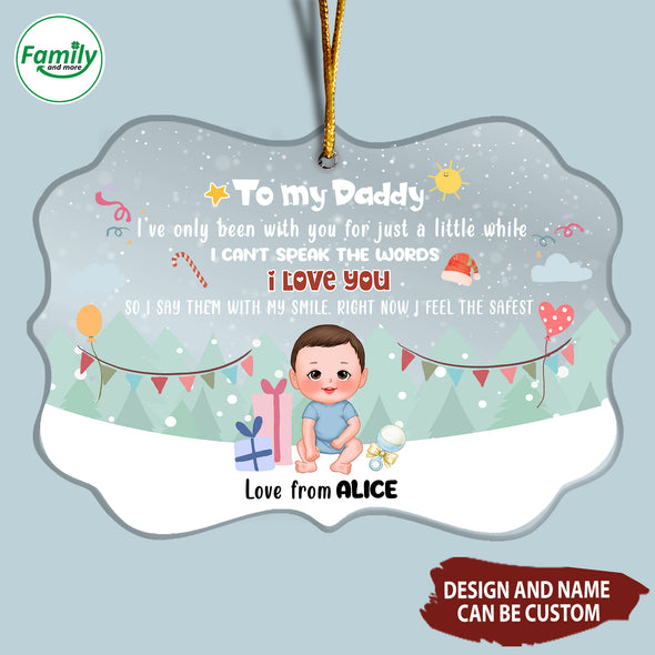 Personalized Gift For Future Mommy & Daddy Right Now I Feel The Safest Ornament-NT-HB1010221