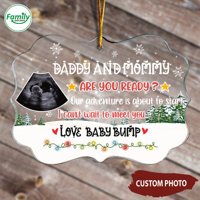 Personalized Gift For Future Daddy And Mommy I Can't Wait To Meet You Ornament - NT - HB2710222