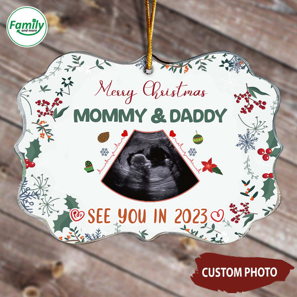 Personalized Gift For Future Mommy & Daddy See You In 2023 Ornament-NT-HB1811225