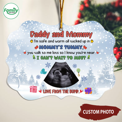 Personalized Gift For Future Daddy And Mommy I Can't Wait To Meet You Ornament - NT - HB0410222