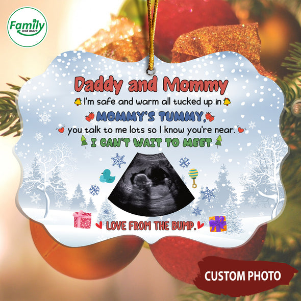 Personalized Gift For Future Daddy And Mommy I Can't Wait To Meet You Ornament - NT - HB0410222