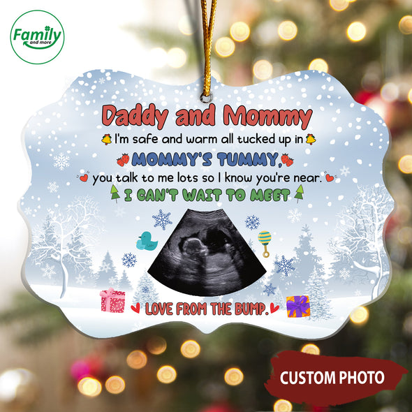 Personalized Gift For Future Daddy And Mommy I Can't Wait To Meet You Ornament - NT - HB0410222