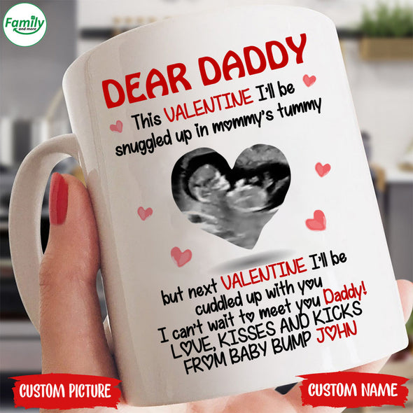 Personalized Gift For Future Daddy I Can't Wait To Meet You Mugs - PP - LT0701211