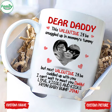 Personalized Gift For Future Daddy I Can't Wait To Meet You Mugs - PP - LT0701211