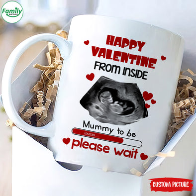 Personalized Gift For Future Mummy Happy Valentine Mugs - PP - LT2101222
