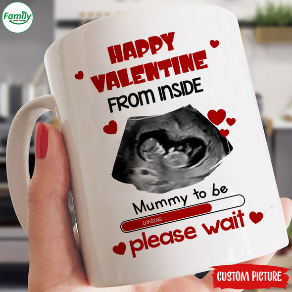 Personalized Gift For Future Mummy Happy Valentine Mugs - PP - LT2101222