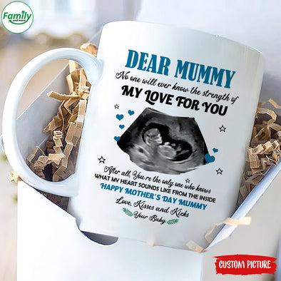 Personalized Gift For Future Mummy No One Will Ever Know The Strength Of My Love For You Mugs - PP - LT0203221