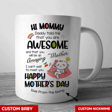 Gift For Future Mommy I Can't Wait To Meet Mugs - PP - LT1204221