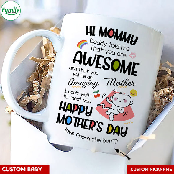 Gift For Future Mommy I Can't Wait To Meet Mugs - PP - LT1204221