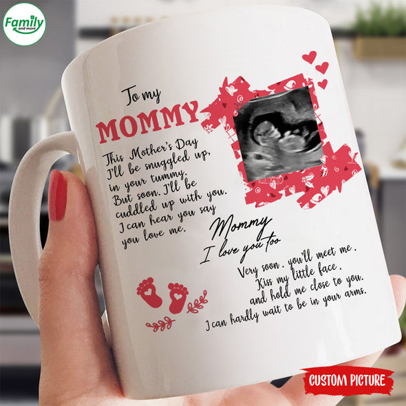 Personalized Gift For Future Mommy I Can Hear You Say You Love Me Mugs - PP - LT2403221