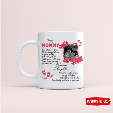 Personalized Gift For Future Mommy I Can Hear You Say You Love Me Mugs - PP - LT2403221