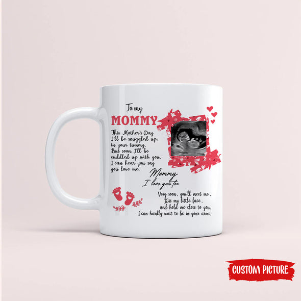 Personalized Gift For Future Mommy I Can Hear You Say You Love Me Mugs - PP - LT2403221