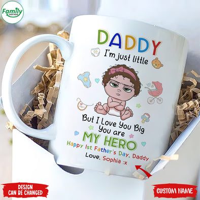 Gift For Daddy I'm Just Little But I Love You Big Mugs - PP - LT2504221