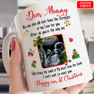 Personalized Gif For Future Mommy Happy Our 1st Christmas Mugs - Mc - KT0510212