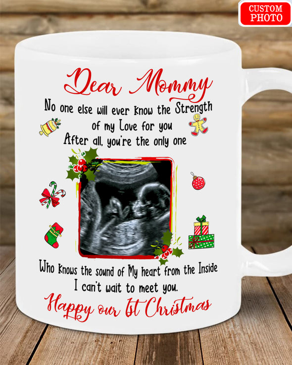 Personalized Gif For Future Mommy Happy Our 1st Christmas Mugs - Mc - KT0510212