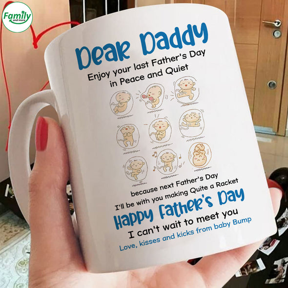 Gift For Future Daddy Happy Father's Day Mugs - LT - LT0905222