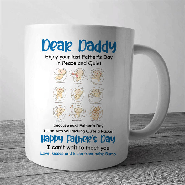 Gift For Future Daddy Happy Father's Day Mugs - LT - LT0905222