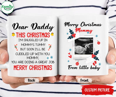 Personalized Gift For Future Daddy You Are Doing A Great Job Merry Christmas Mugs - PP - LT1611213