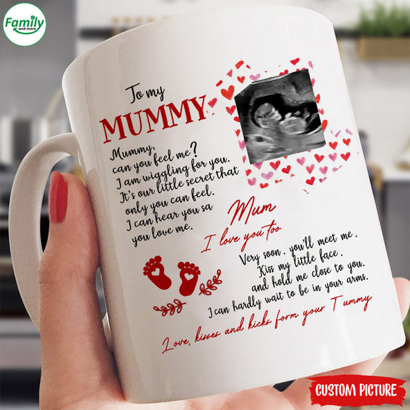 Personalized Gift For Future Mummy I Can Hardly Wait To Be In Your Arms Mugs - PP - LT2201222