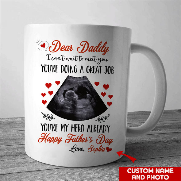 Personalized Gift For Future Daddy You Are My Hero Already Mugs - PP - LT2604222