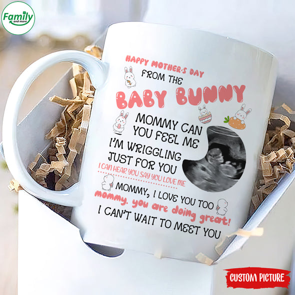 Personalized Gift For Future Mommy Can You Feel Me I'm Wriggling Just For You Mugs - PP - LT0104222