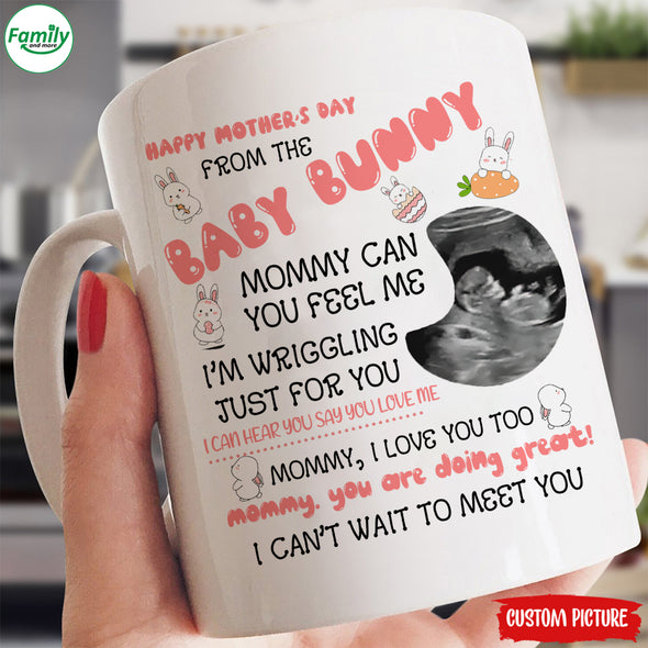 Personalized Gift For Future Mommy Can You Feel Me I'm Wriggling Just For You Mugs - PP - LT0104222