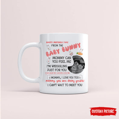 Personalized Gift For Future Mommy Can You Feel Me I'm Wriggling Just For You Mugs - PP - LT0104222