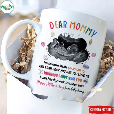 Personalized Gift For Future Mommy I Can Hardly Wait To Meet You Mugs - PP - LT1204222