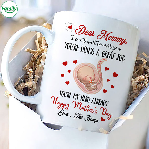 Gift For Future Mummy I Can't Wait To Meet You Mugs - PP - LT1403222